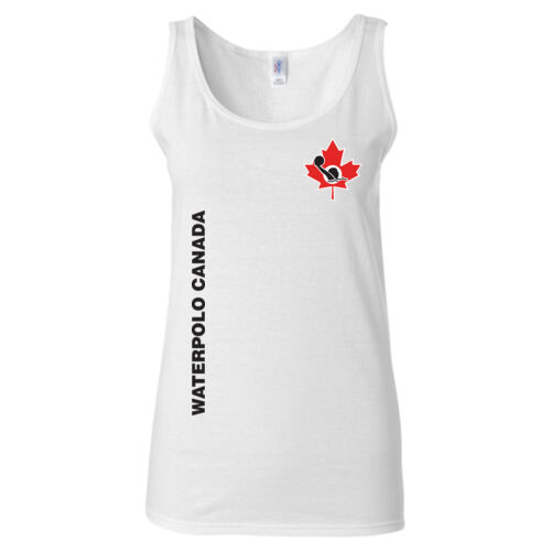 Gildan Women's Water Polo Leaf Emblem Printed Tank Top Thumbnail
